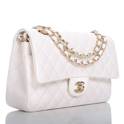 chanel small purse white